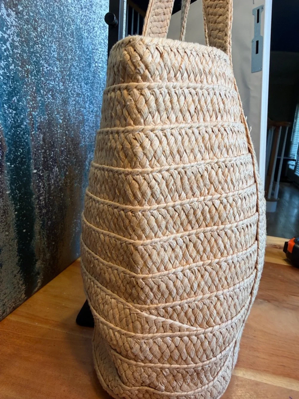 Draper James Coastal Chic Everyday Woven Straw Tote Natural (VGUC) - Picture 11 of 17